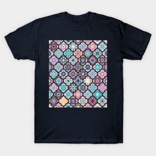 Moroccan Tile Pattern Teal T-Shirt